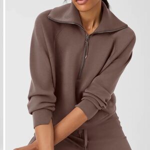 Embroidered Spanx AirEssentials Half-Zip
